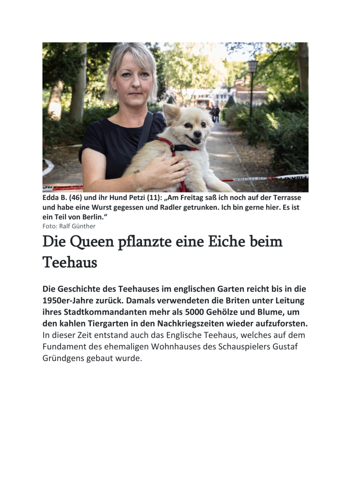 Arie und Gerti im Garten

